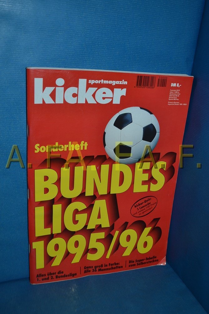 Kicker Sonderheft Tijdschrift Duitsland 1995-96 Originele uitgave