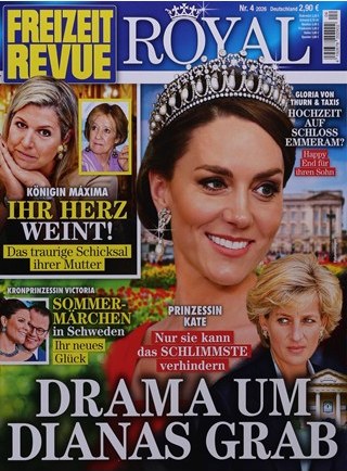 Freizeit Revue Royal Magazine Germany 2026-04 – Catherine, Princess Of Wales Diana, Princess Of Wales Máxima Der Niederlande Victoria Von Schweden Gloria Von Thurn Und Taxis – Original Print Issue