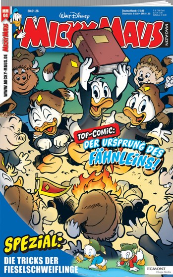 Micky Maus Magazine Germany 2026-04 – Donald Duck Huey Duck Dewey Duck Louie Duck Daisy Duck – Original Print Issue
