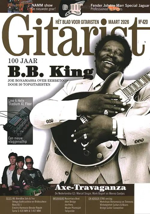 Gitarist Magazine Netherlands 2026 B.B. King Joe Bonamassa Marcel Singer Mark Bogert Menno Gootjes Original Print Issue