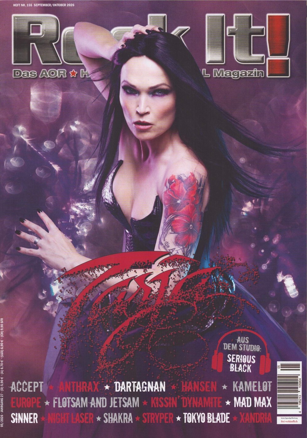 Rock It Magasin Tyskland 2026-05 Tarja Turunen Accept Anthrax DArtagnan Hansen Originaludgave