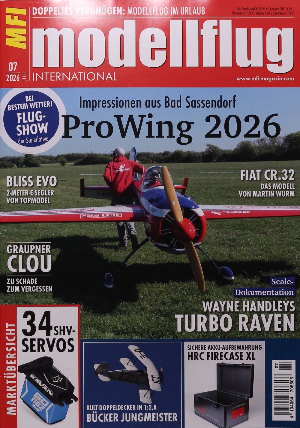 Modellflug International 2026-07 – Wayne Handley Martin Wurm – Édition originale