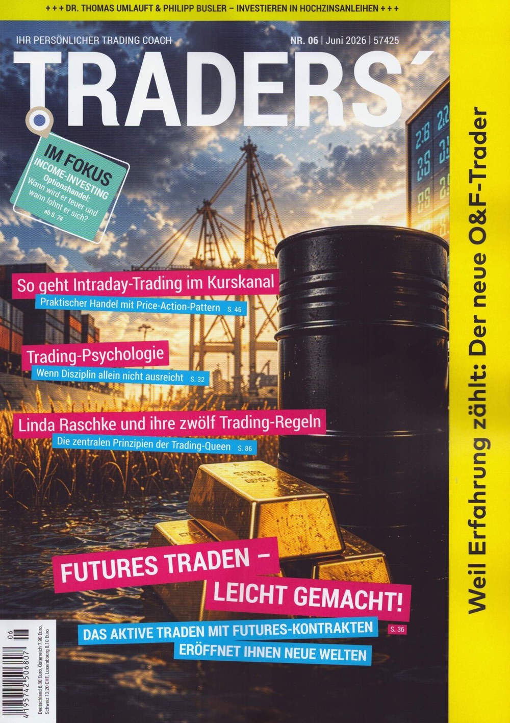 Traders 2026-06 – Linda Raschke Thomas Umlauft Philipp Busler – Édition originale