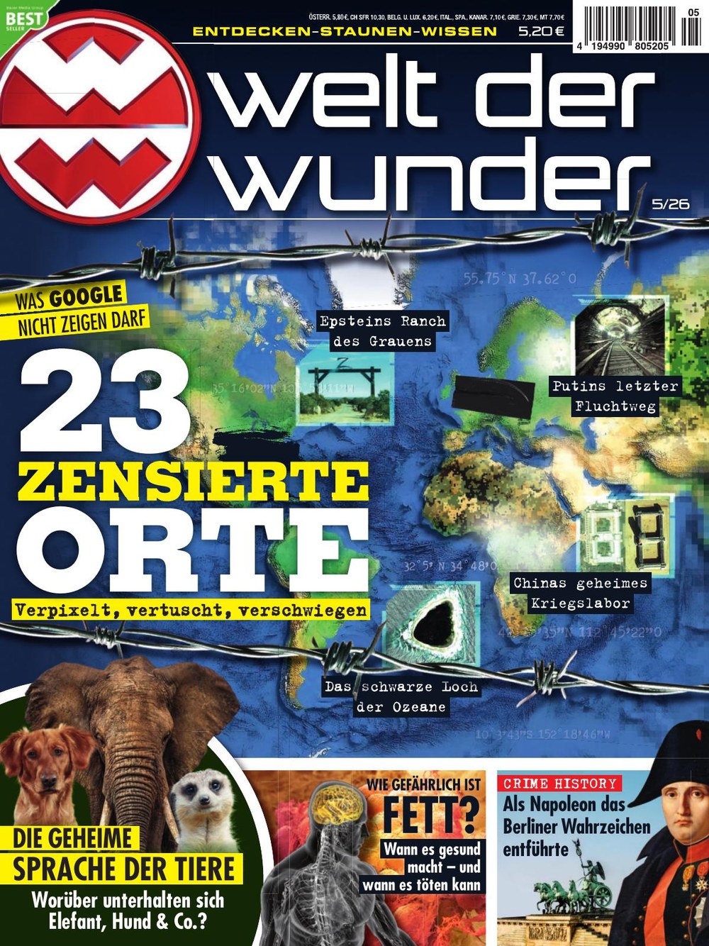 Welt Der Wunder Tijdschrift Duitsland 2026-05 – Napoleon Bonaparte – Originele uitgave