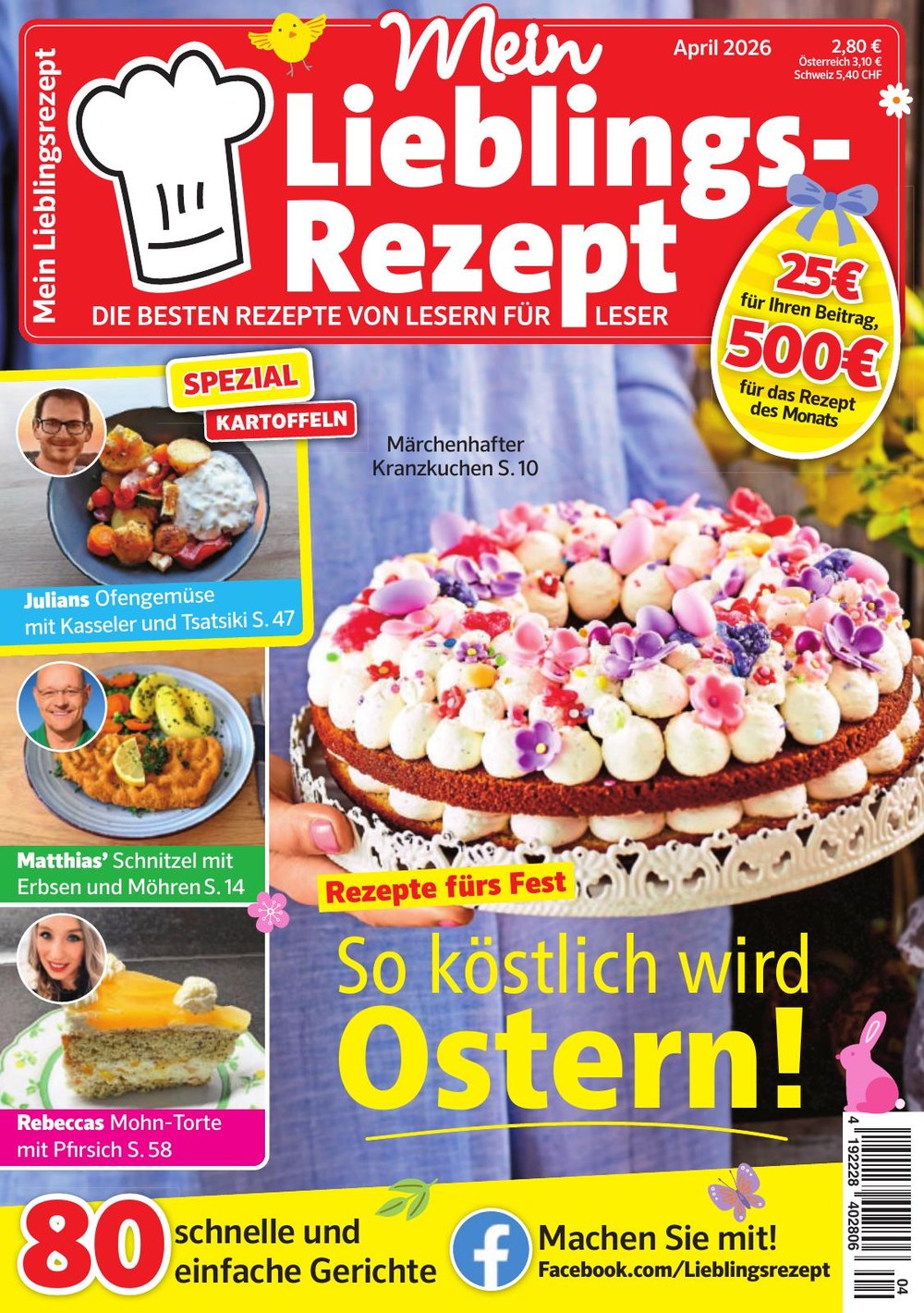 Mein Lieblings-rezept Magazine Allemagne 2026-04 – Julian Matthias Rebecca – Édition originale