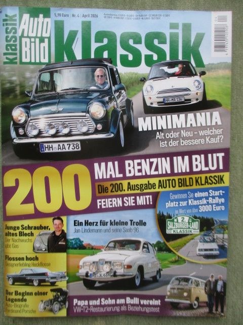 Auto Bild Klassik Magazine Allemagne 2026-04 – Jan Lindemann – Édition originale