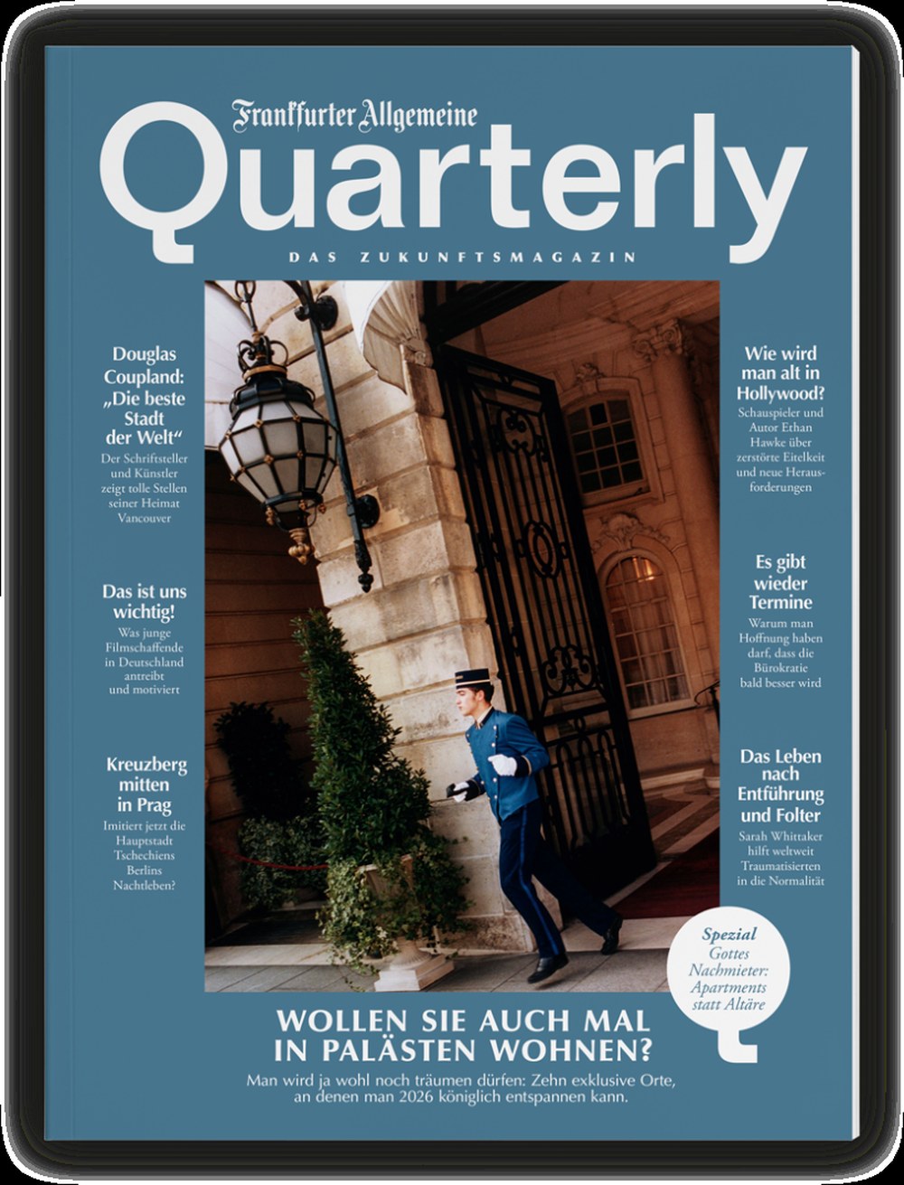 Frankfurter Allgemeine Quarterly Tijdschrift Duitsland 2026-01 Douglas Coupland Ethan Hawke Sarah Whittaker Originele uitgave