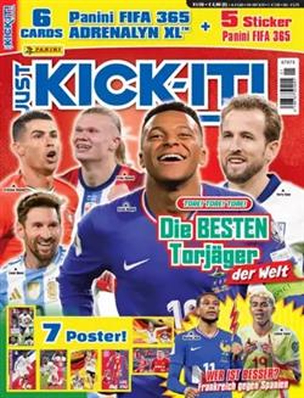 Just Kick It Magazin Deutschland 2026-01 Kylian Mbappé Harry Kane Erling Haaland Cristiano Ronaldo Lionel Messi