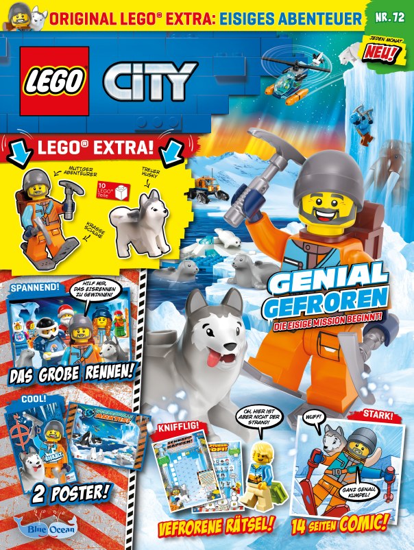 Lego City Magazin Deutschland 2024-72 LEGO City Kinderzeitschrift Arktis-Abenteuer