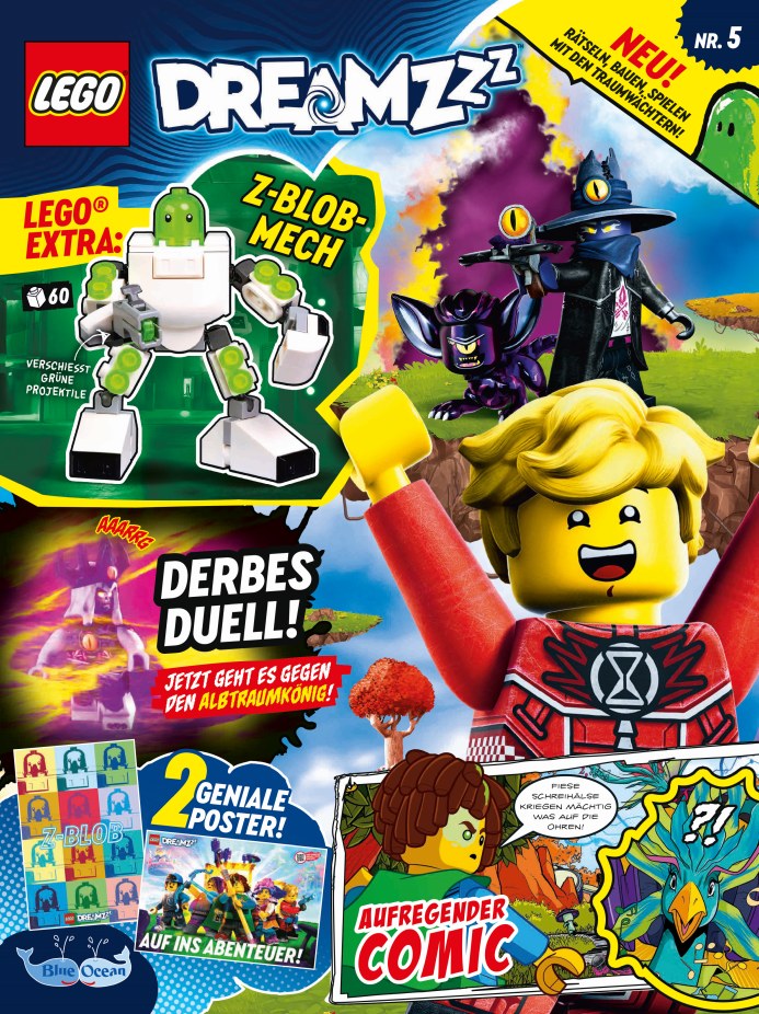Lego Dreamzzz Magazin Deutschland 2024-05 LEGO DreamZz Z-Blob-Mech LEGO Minifiguren
