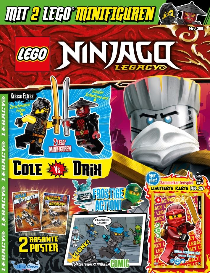 Lego Ninjago Legacy Magazin Deutschland 2025-38 Cole Drix Kai