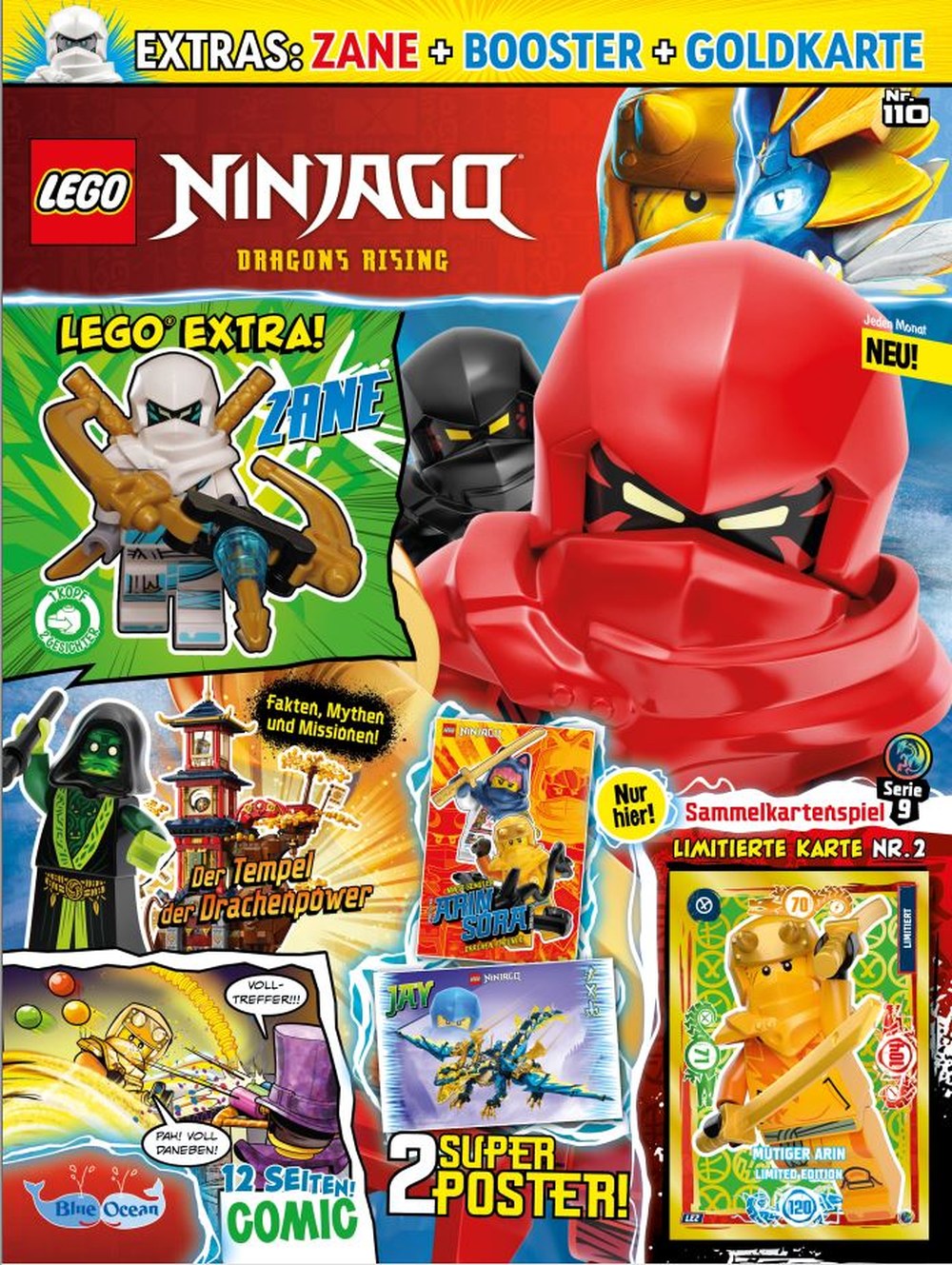 Lego Ninjago Magazin Deutschland 2024-110 Zane Jay Arin
