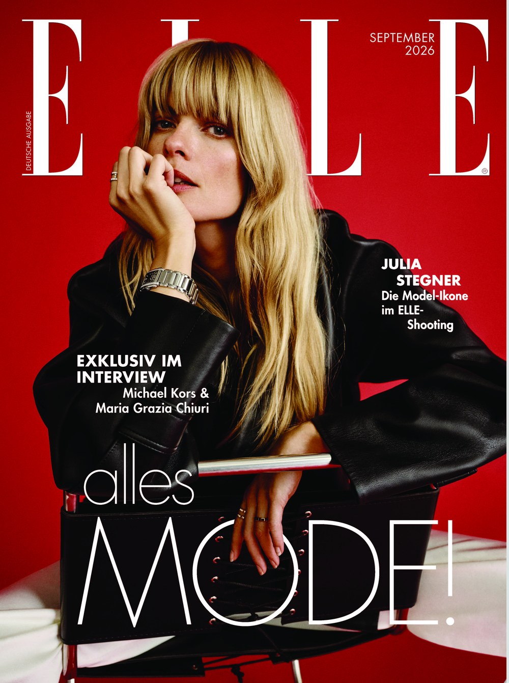 Elle Magazine Germany 2026-09 Julia Stegner Michael Kors Maria Grazia Chiuri Original Print Issue
