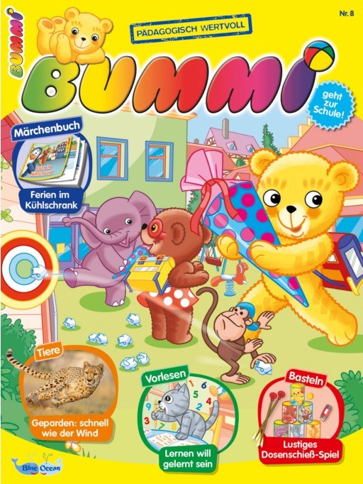 Bummi Magazine Allemagne 2026-08 Kinderzeitschrift Bummi Vorschulmagazin Édition originale