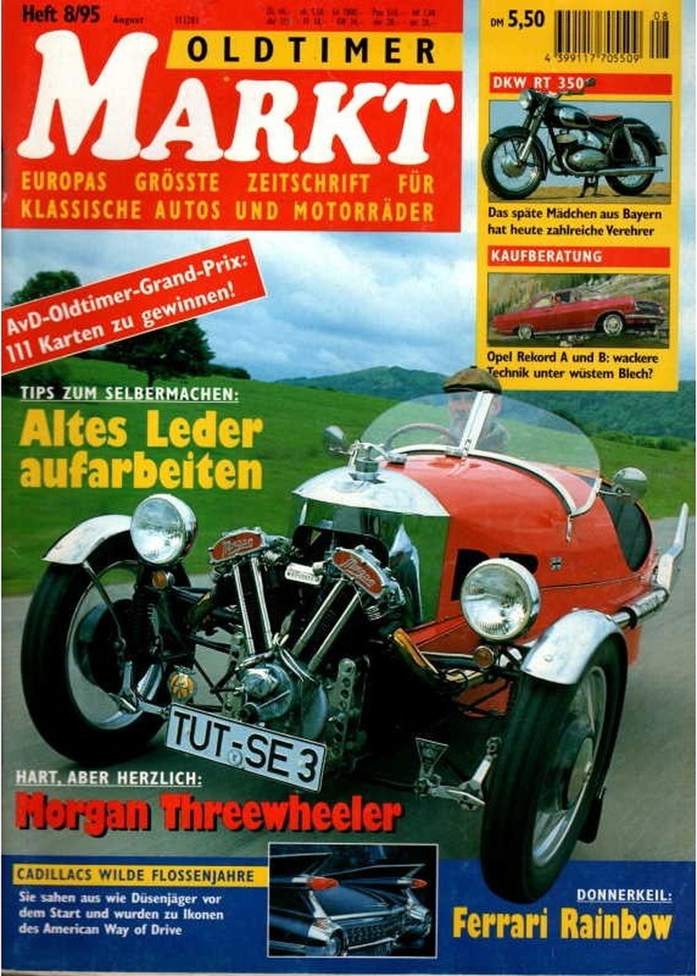 Oldtimer Markt Revista Alemania 1995-08 Edición original