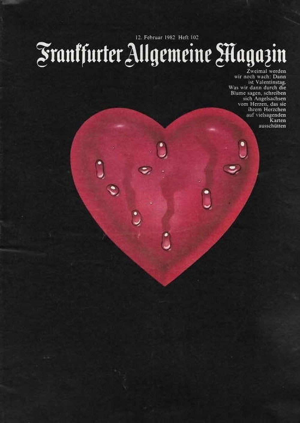 Frankfurter Allgemeine Revista Alemania 1982-02 Edición original