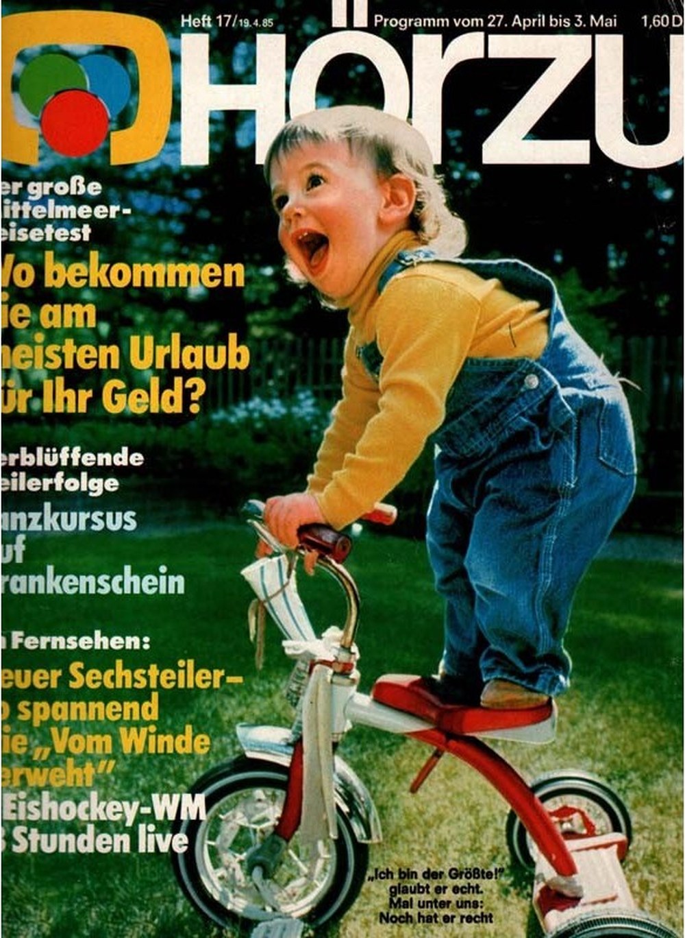 Hörzu Magasin Tyskland 1985-04 Originalutgåva