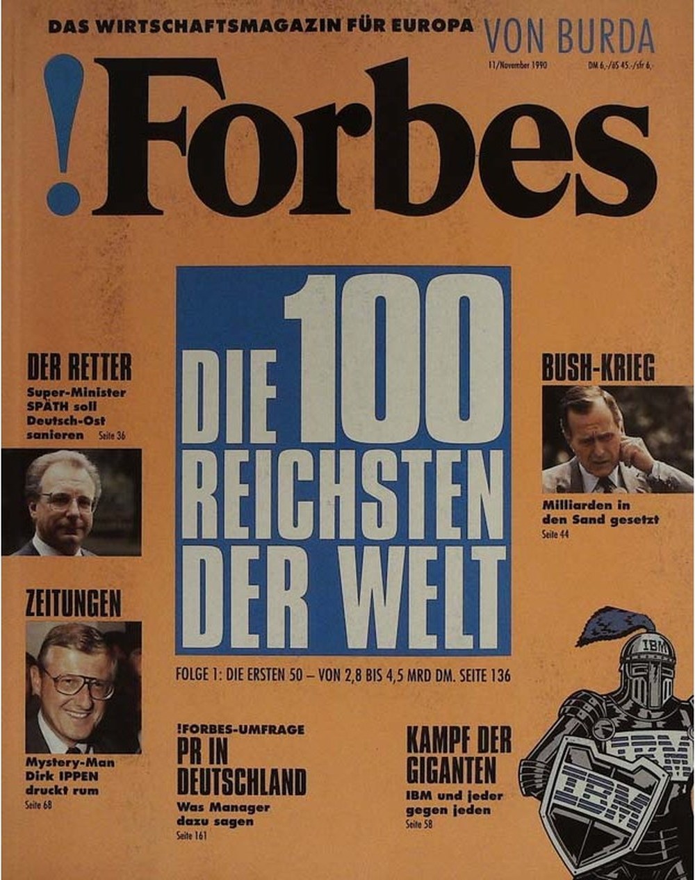 Forbes Rivista Austria 1990-11 Edizione originale