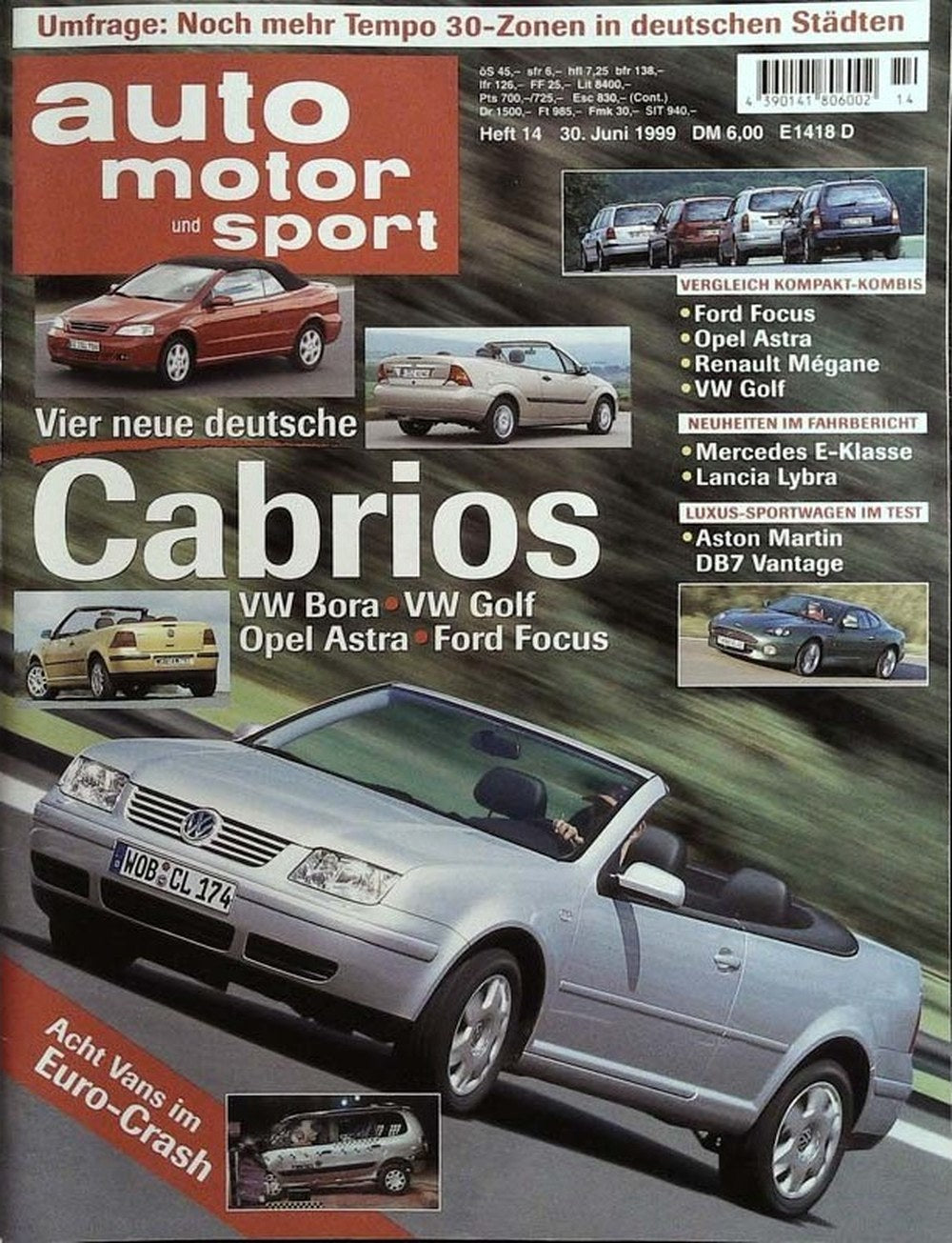 Auto Motor Und Sport Tijdschrift Duitsland 1999-14 Originele uitgave
