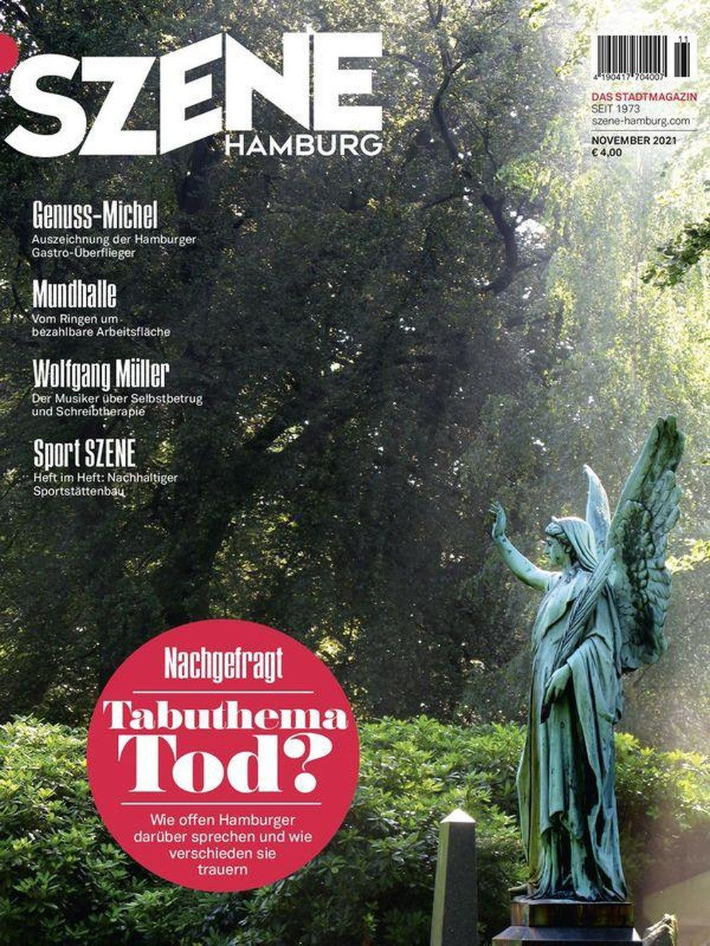 Hamburg Magazine Allemagne 2021-11 – Wolfgang Müller – Édition originale