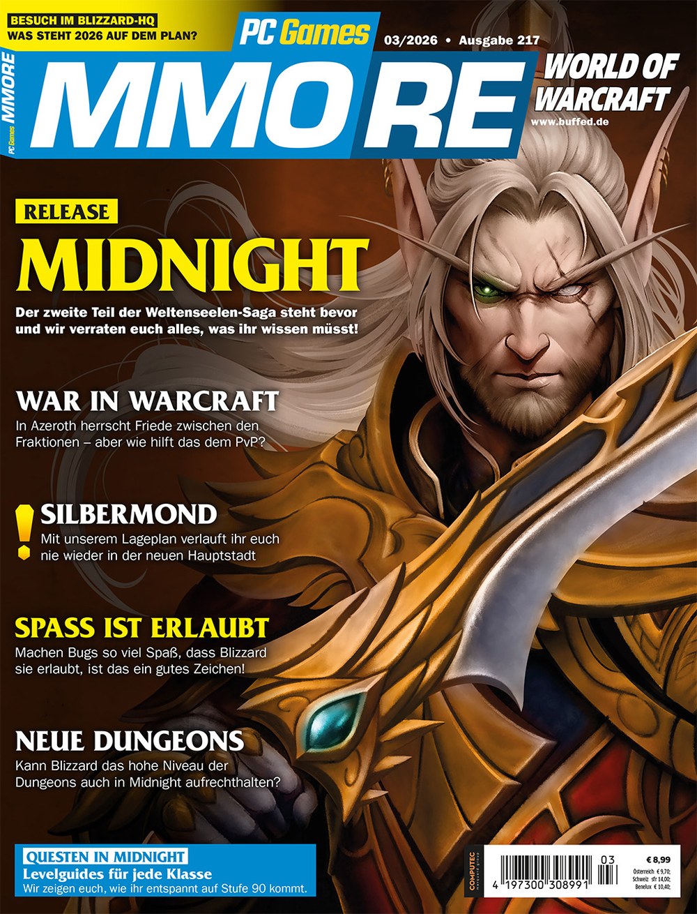 PC Games Mmore Magazin Deutschland 2026-03 World Of Warcraft WoW Midnight Weltenseelen-Saga