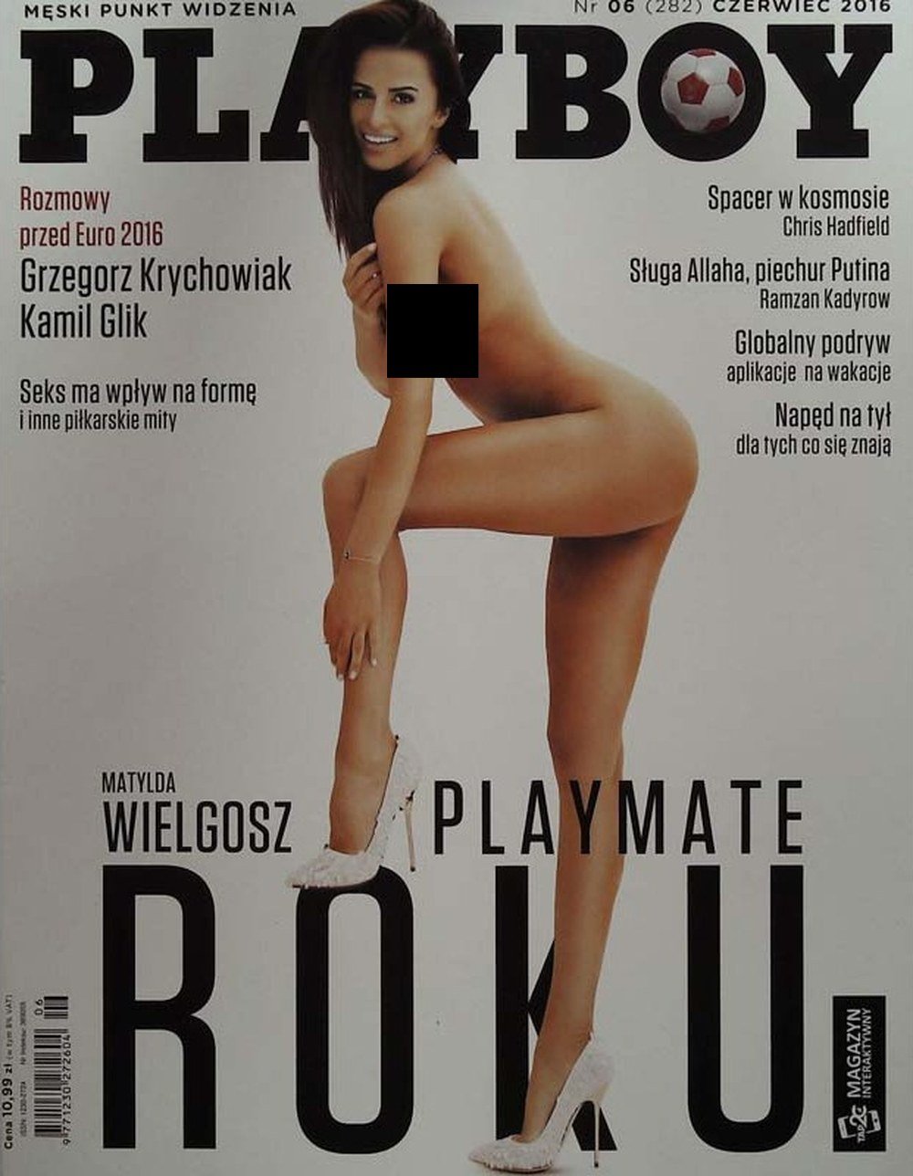 Playboy Magazine Poland 2016-06 – Matylda Wielgosz Grzegorz Krychowiak Kamil Glik Chris Hadfield Ramzan Kadyrow – Original Print Issue