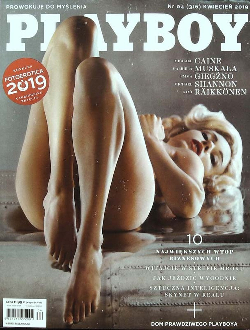 Playboy Magazin Polen 2019-04 Michael Caine Gabriela Muskała Emma Giegżno Michael Shannon Kimi Räikkönen