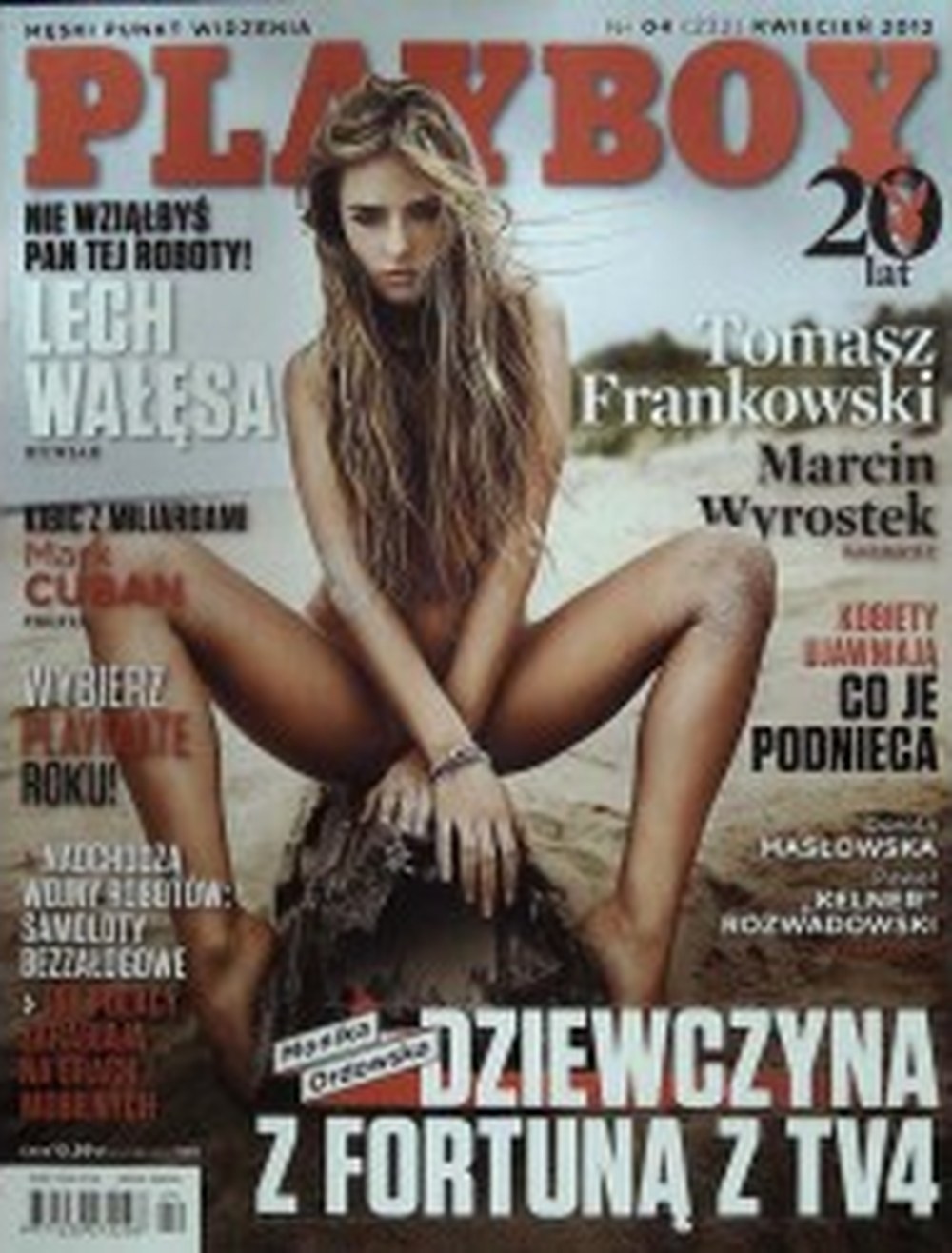 Playboy Magasin Polen 2013-11 – Monika Ordowska Lech Wałęsa Tomasz Frankowski Marcin Wyrostek Mark Cuban – Originalutgåva