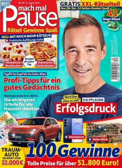 Mach Mal Pause 2026-34 Kai Pflaume Originaludgave