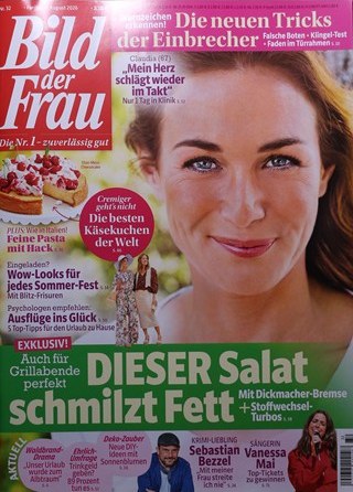 Bild Der Frau Magazine Allemagne 2026-32 Sebastian Bezzel Vanessa Mai Édition originale