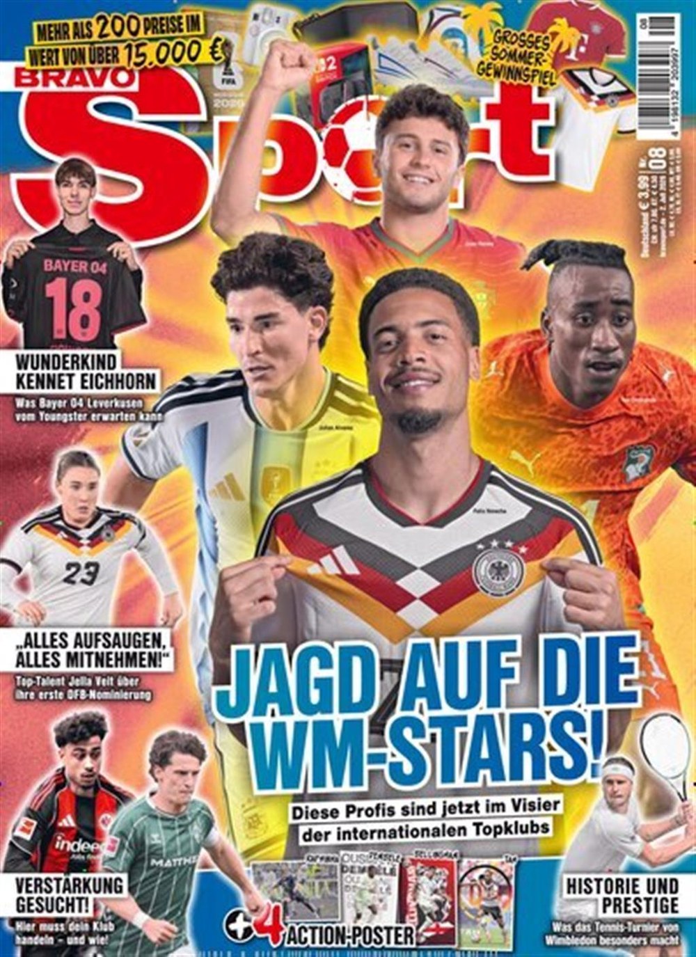 Bravo Sport Magasin Tyskland 2026-09 – Jamal Musiala Florian Wirtz Nico Schlotterbeck Kennet Eichhorn Jella Veit – Originaludgave
