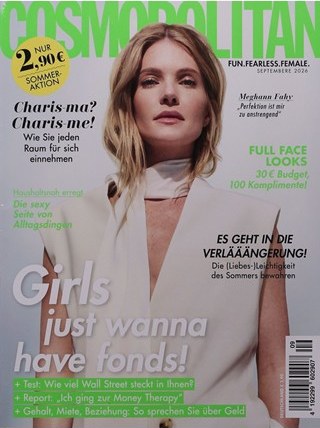 Cosmopolitan Pocket Magasin Tyskland 2026-09 Meghann Fahy Originaludgave
