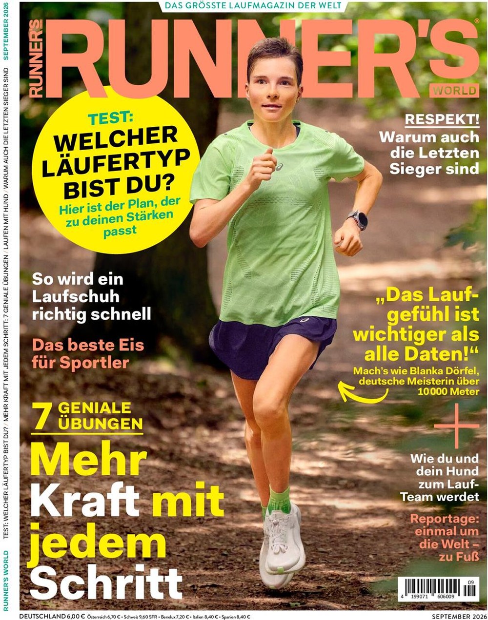Runner's World Magasin Tyskland 2026-09 Blanka Dörfel Originaludgave