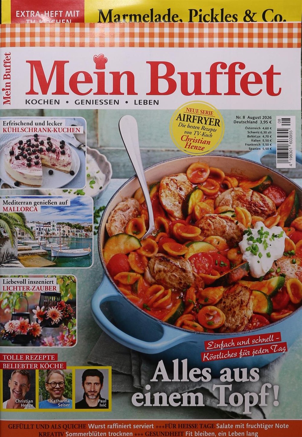 Mein Buffet 2026-08 Christian Henze Katharina Seiser Paul Ivić Edição original