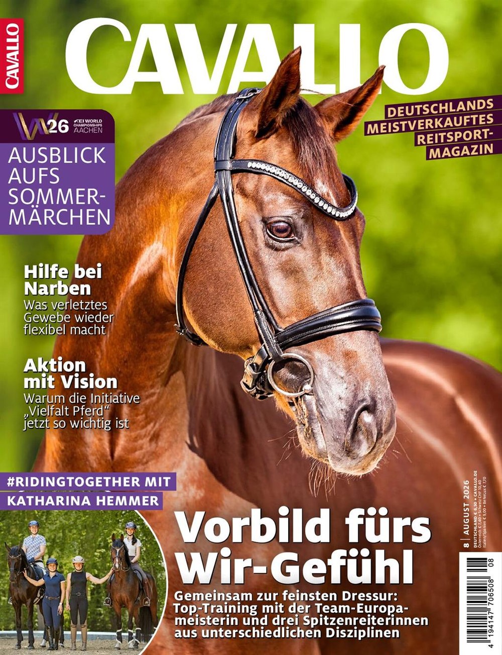 Cavallo Magazine Allemagne 2026-07 – Katharina Hemmer – Édition originale