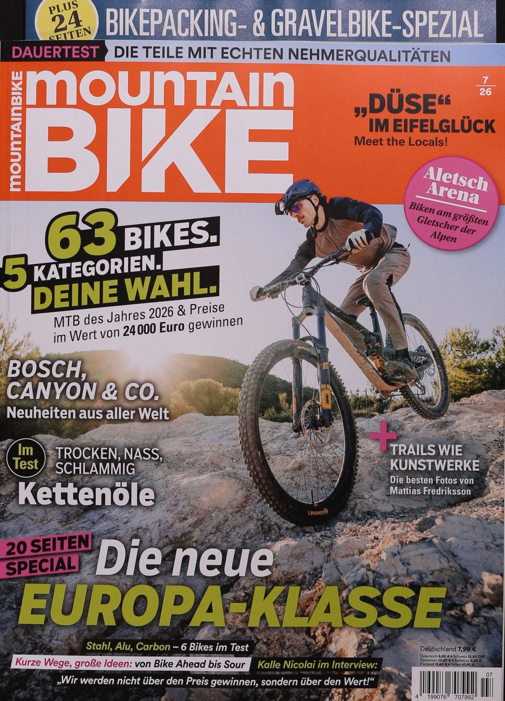 MountainBIKE Lehti Saksa 2026-07 Kalle Nicolai Mattias Fredriksson Alkuperäinen painos