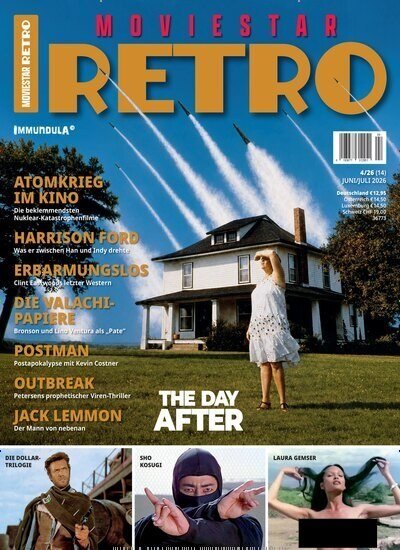 Moviestar Retro Magazine Allemagne 2026-05 Harrison Ford Clint Eastwood Kevin Costner Jack Lemmon Charles Bronson Édition originale