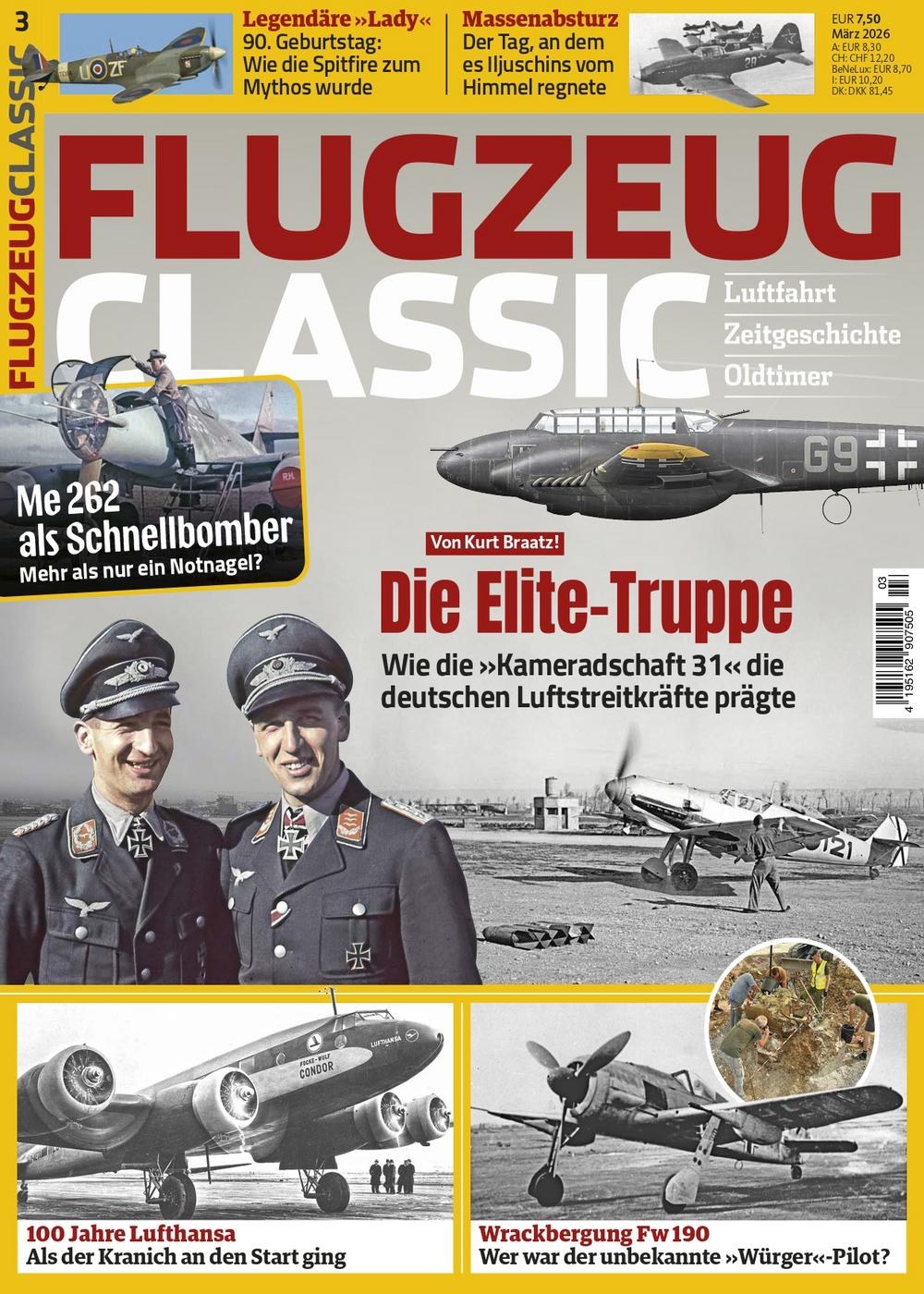 Flugzeug Classics Magazine Allemagne 2026-03 Kurt Braatz Édition originale