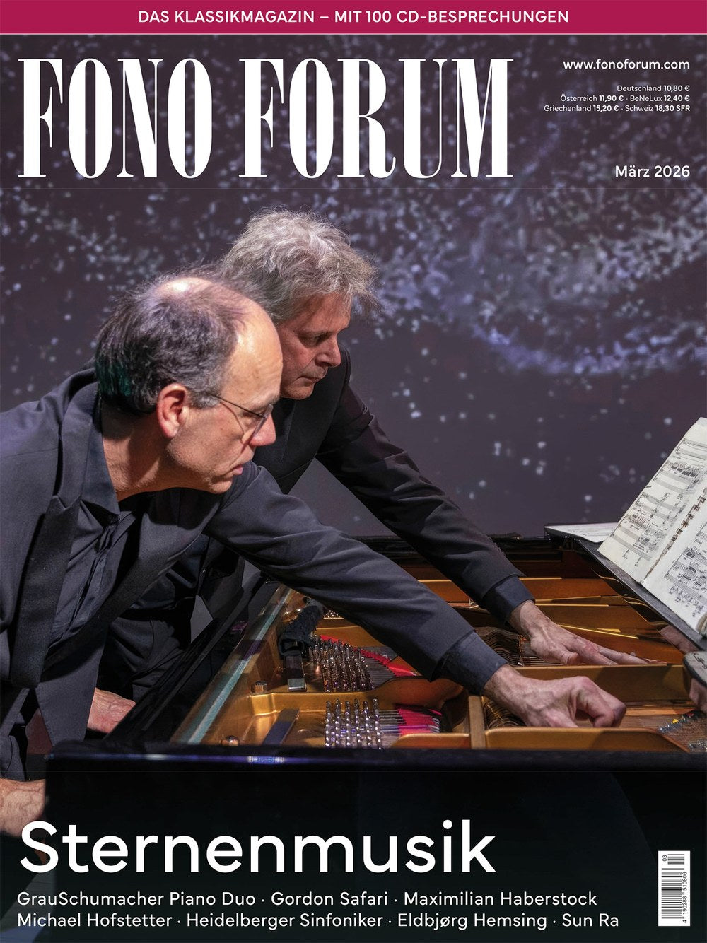 Fono Forum Magazin Deutschland 2026-03 GrauSchumacher Piano Duo Gordon Safari Maximilian Haberstock Michael Hofstetter Eldbjørg Hemsing
