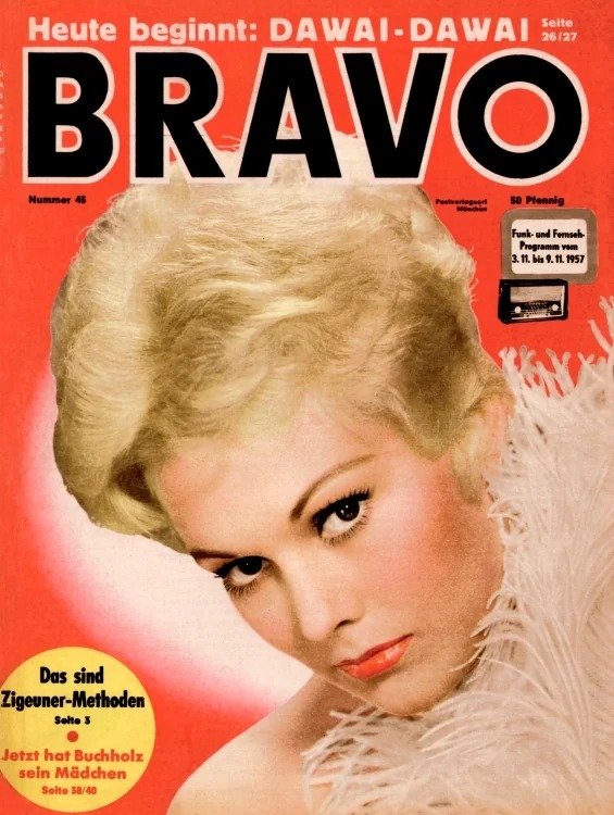 Bravo Revista Alemania 1957-45 – Kim Novak Horst Buchholz – Edición original