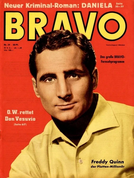 Bravo Magasin Tyskland 1958-24 – Freddy Quinn – Originalutgåva