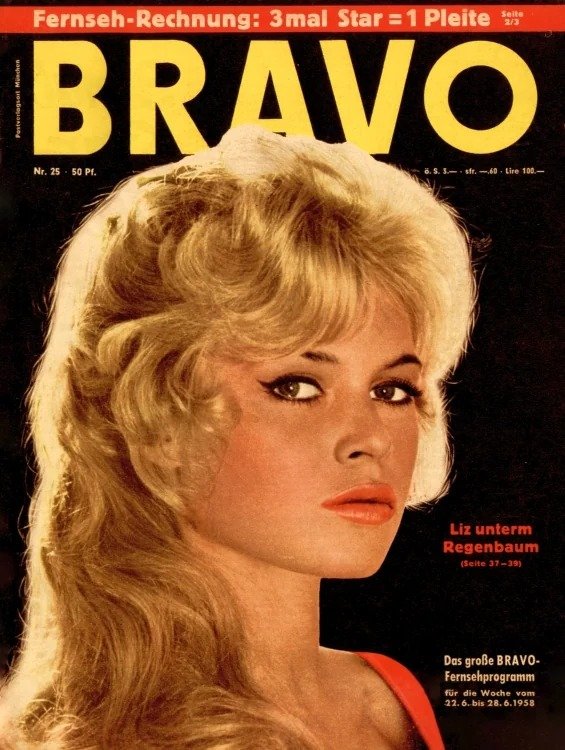 Bravo Lehti Saksa 1958-25 Alkuperäinen painos
