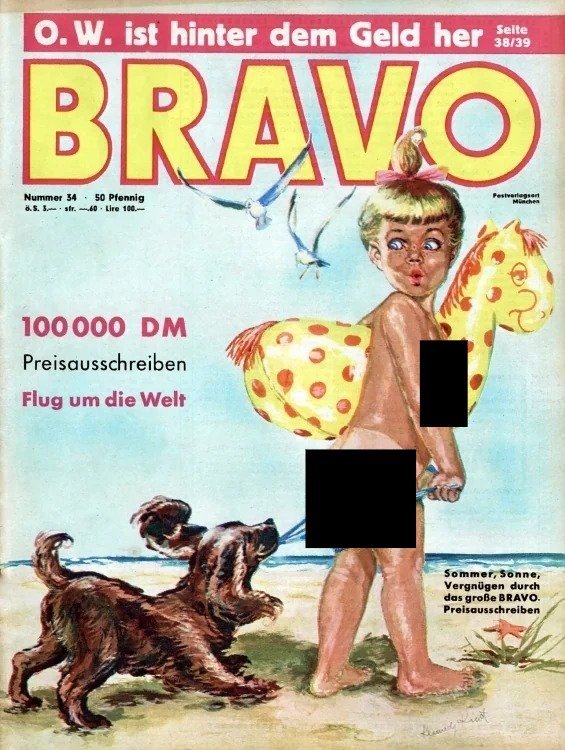 Bravo Lehti Saksa 1958-34 Alkuperäinen painos