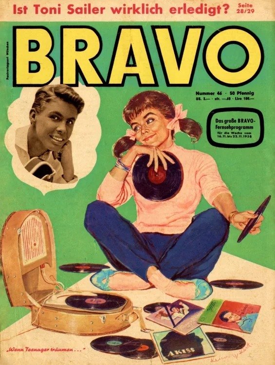 Bravo Lehti Saksa 1958-46 Alkuperäinen painos