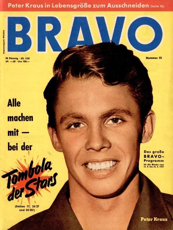 Bravo Lehti Saksa 1959-33 Alkuperäinen painos