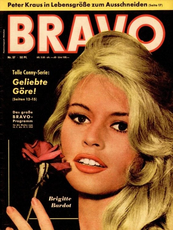 Bravo Magazin Deutschland 1959-37 Brigitte Bardot