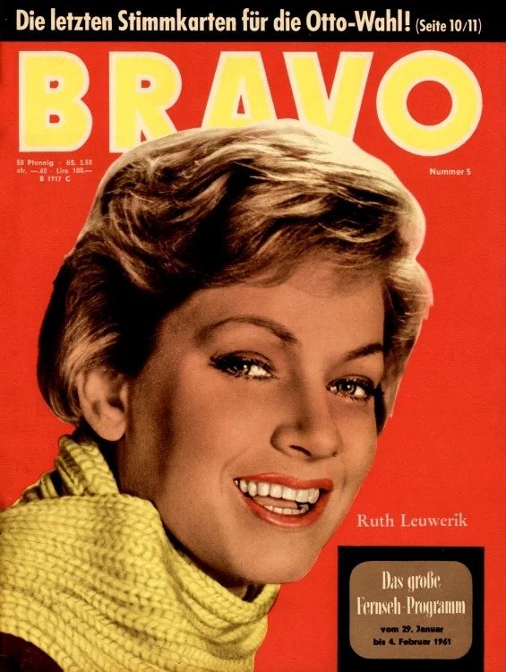 Bravo Magasin Tyskland 1961-05 – Ruth Leuwerik – Originalutgåva