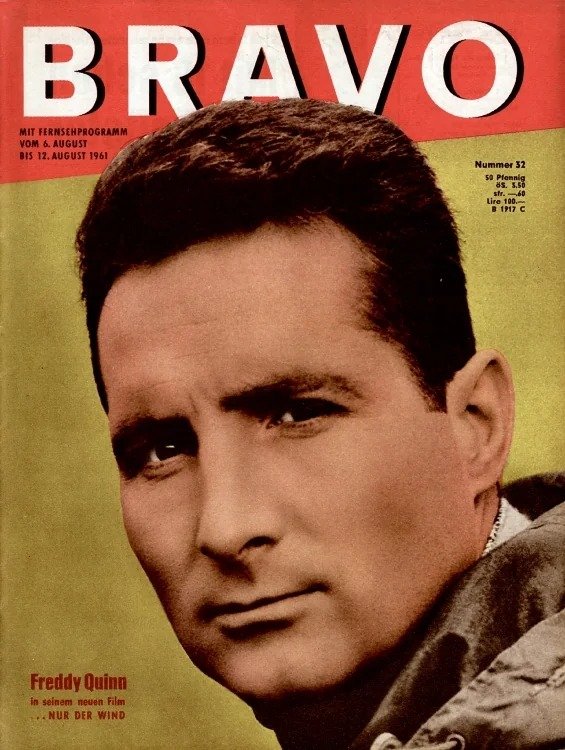 Bravo Revista Alemanha 1961-32 – Freddy Quinn – Edição original