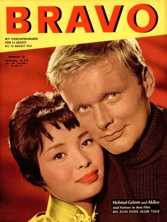 Bravo Magazin Deutschland 1961-33 Helmut Griem Akiko
