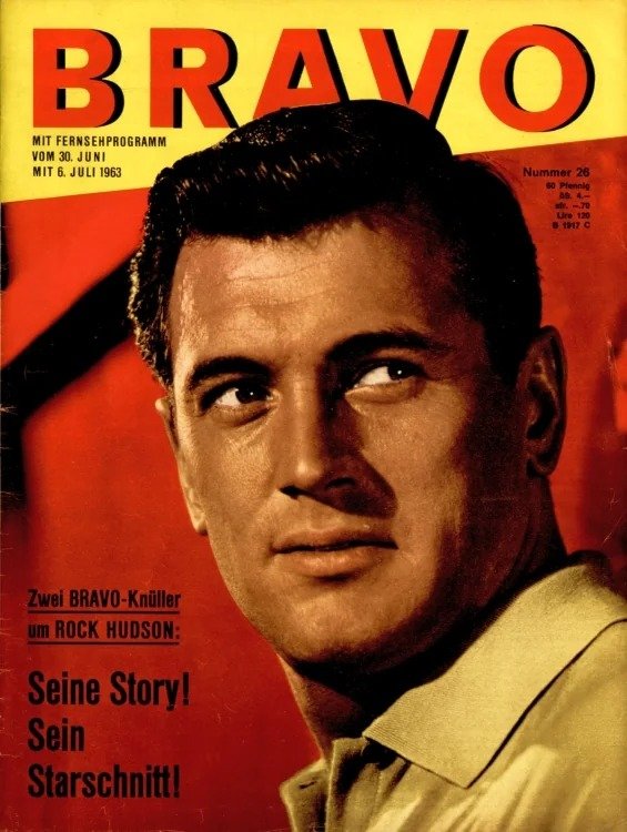 Bravo Lehti Saksa 1963-26 – Rock Hudson – Alkuperäinen painos